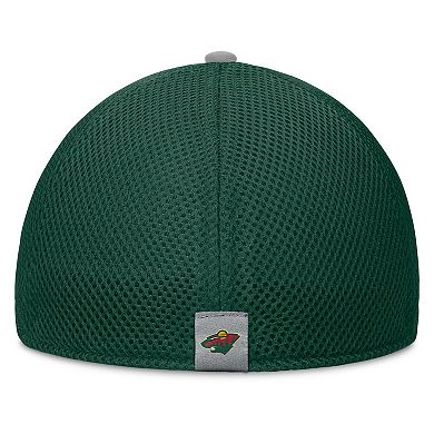 Men's Fanatics Green Minnesota Wild Fundamentals Span Flex Hat