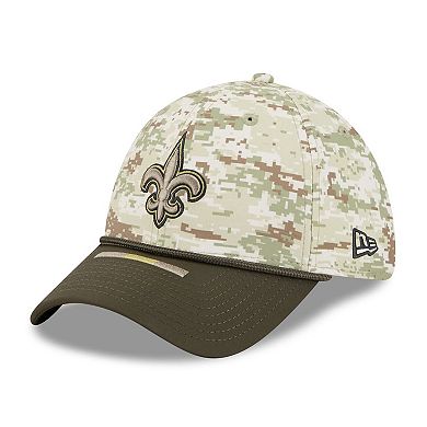 Men's New Era Camo New Orleans Saints 2025 Salute to Service 39THIRTY Flex Hat