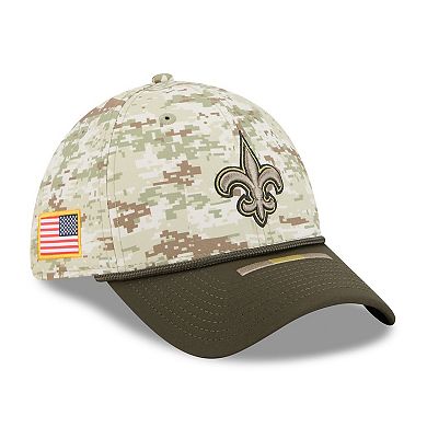 Men's New Era Camo New Orleans Saints 2025 Salute to Service 39THIRTY Flex Hat
