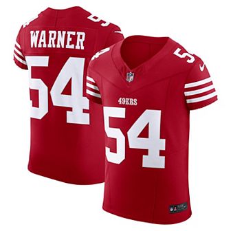 Men's Nike Fred Warner Scarlet San Francisco 49ers Vapor F.U.S.E. Elite Jersey