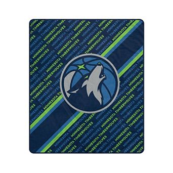 Pegasus Minnesota Timberwolves 50" x 60" Diagonal Lined Wordmark Ultra Soft Blanket