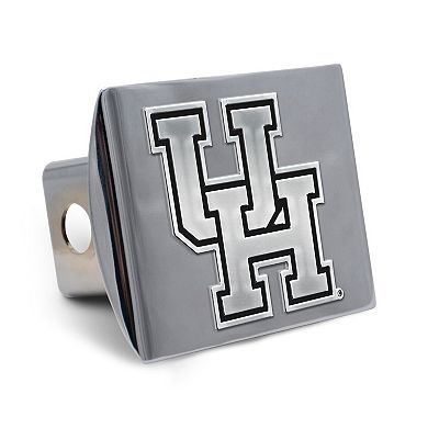 WinCraft Houston Cougars Premium Metal Chrome Universal Hitch Cover