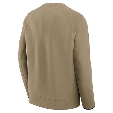 Men's Nike Olive Philadelphia Eagles Tech Fleece Raglan Sweatshirt