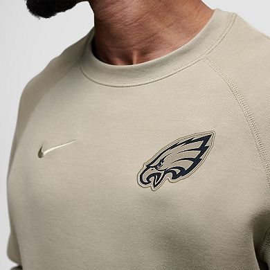 Men's Nike Olive Philadelphia Eagles Tech Fleece Raglan Sweatshirt