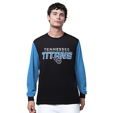 Men's Starter Black Tennessee Titans Thursday Night Gridiron Long Sleeve T-Shirt