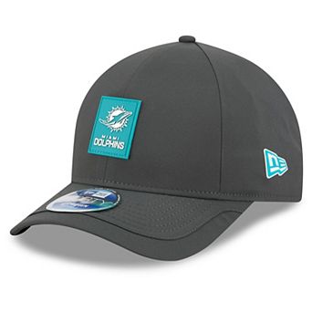 Men's New Era Charcoal Miami Dolphins 2025 Sideline Cold Weather 9FORTY M-Crown Adjustable Hat