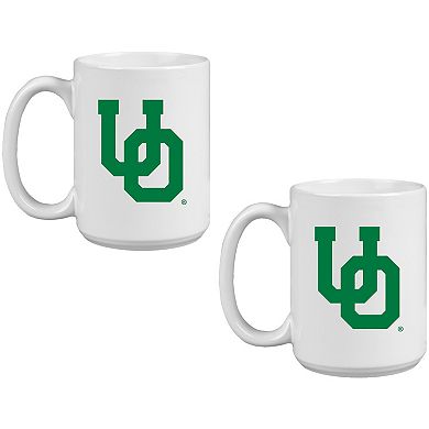 Oregon Ducks Vintage Sketch 15oz 2-Pack Mug Set