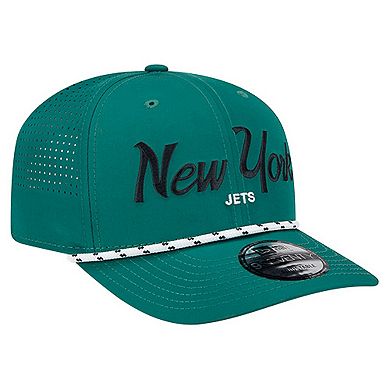 Men's New Era Green New York Jets Script 9SEVENTY Adjustable Hat