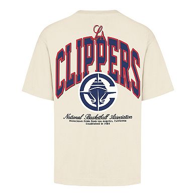 Unisex '47 Cream LA Clippers Crossover Collection Foundation Pocket T-Shirt