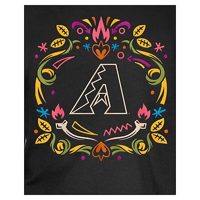 Youth New Era Black Arizona Diamondbacks Día de los Muertos T-Shirt