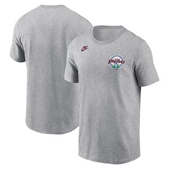 Men's Nike Heather Gray Philadelphia Phillies Cooperstown Collection T-Shirt