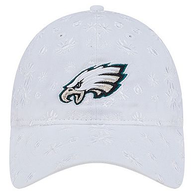 Women's New Era White Philadelphia Eagles Floral 9TWENTY Adjustable Hat