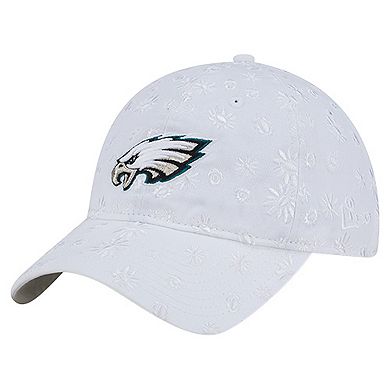 Women's New Era White Philadelphia Eagles Floral 9TWENTY Adjustable Hat