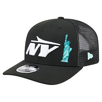 Men's New Era Black New York Jets Liberty 9SEVENTY Adjustable Trucker Hat