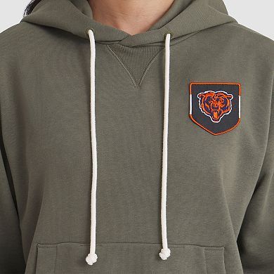 Women's Nike Olive Chicago Bears 2025 Salute to Service Sideline Standard Issue Dri-FIT Hoodie