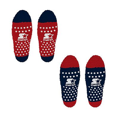 Women's Starter Red/Navy Washington Capitals Home and Away Cozy Socks 2 Pack