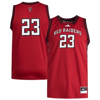 Men's adidas #23 Red Texas Tech Red Raiders Replica Swingman Jersey