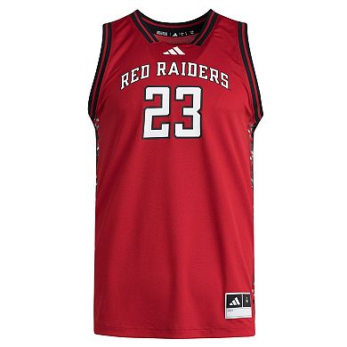 Men's adidas #23 Red Texas Tech Red Raiders Replica Swingman Jersey