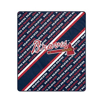 Pegasus Atlanta Braves 50" x 60" Diagonal Lined Wordmark Ultra Soft Blanket