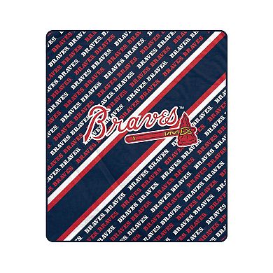 Pegasus Atlanta Braves 50" x 60" Diagonal Lined Wordmark Ultra Soft Blanket