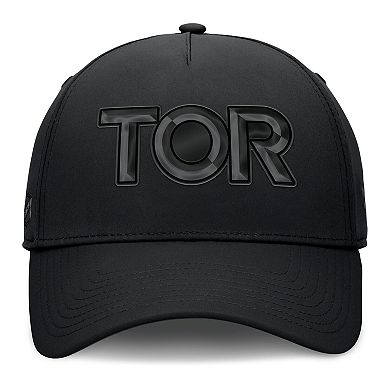 Men's Fanatics Black Toronto Maple Leafs Authentic Pro Road Team Code Flex Hat