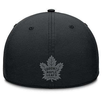 Men's Fanatics Black Toronto Maple Leafs Authentic Pro Road Team Code Flex Hat