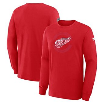 Men's Fanatics Red Detroit Red Wings Authentic Pro Property Of Practice Long Sleeve T-Shirt