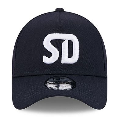 Men's New Era Navy San Diego FC A-Frame 9FORTY Adjustable Hat