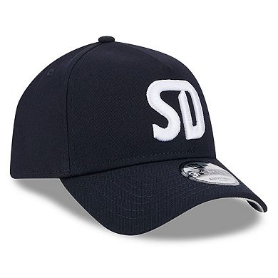 Men's New Era Navy San Diego FC A-Frame 9FORTY Adjustable Hat