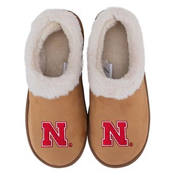 Women's ZooZatz Nebraska Huskers Teagan Faux Fur Slippers