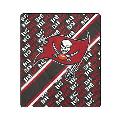 "Pegasus Tampa Bay Buccaneers 50"" x 60"" Diagonal Lined Wordmark Ultra Soft Blanket"