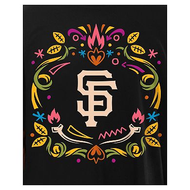 Men's New Era Black San Francisco Giants D _a de los Muertos T-Shirt