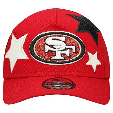 Toddler New Era Scarlet San Francisco 49ers Stardom 9FORTY A-Frame Adjustable Hat