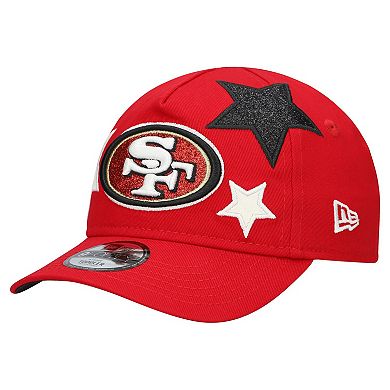 Toddler New Era Scarlet San Francisco 49ers Stardom 9FORTY A-Frame Adjustable Hat