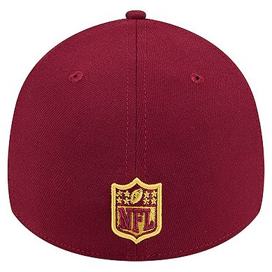 Men's New Era Burgundy Washington Commanders Stripes 39THIRTY Flex Hat