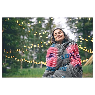 Pegasus Detroit Lions Scattered Logos 60" x 70" Heated Blanket