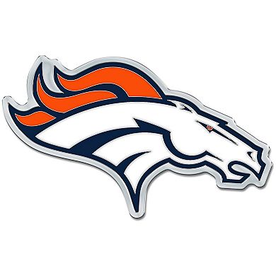 WinCraft Denver Broncos Colored Chrome Auto Emblem