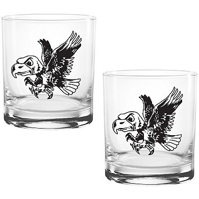 Iowa Hawkeyes Vintage Sketch 14oz 2-Pack Glass Set
