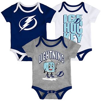 Infant & Newborn Outerstuff Tampa Bay Lightning Triple Header Three-Piece Bodysuit Set