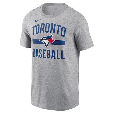 Men's Nike Heather Charcoal Toronto Blue Jays Arched T-Shirt