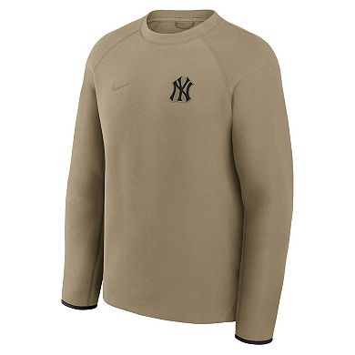 Men's Nike Olive New York Yankees Tech Fleece Raglan Sweatshirt
