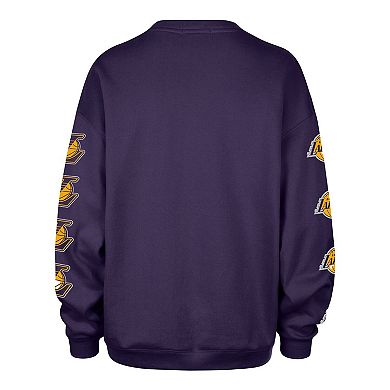 Women's '47 Purple Los Angeles Lakers Go Big Oversized Sweatshirt