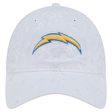 Women's New Era White Los Angeles Chargers Floral 9TWENTY Adjustable Hat