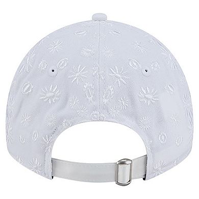 Women's New Era White Los Angeles Chargers Floral 9TWENTY Adjustable Hat