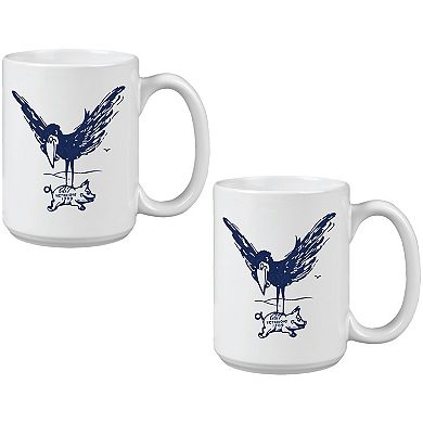 Kansas Jayhawks Two Pack 15oz. Vault Sketch Ceramic Mug Set