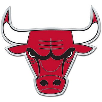 WinCraft Chicago Bulls Colored Chrome Auto Emblem