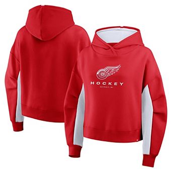Women's Fanatics Red Detroit Red Wings Back Check Boxy Hoodie