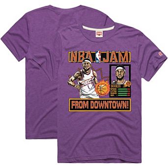 Unisex Homage Devin Booker Purple Phoenix Suns NBA Jam Expansion 2.0 Tri-Blend T-Shirt