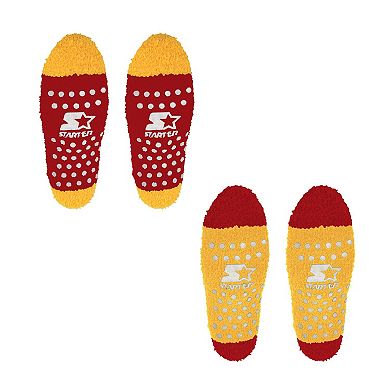 Women's Starter Red/Gold Kansas City Chiefs Home and Away Cozy Socks 2 Pack