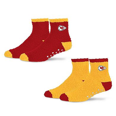 Women's Starter Red/Gold Kansas City Chiefs Home and Away Cozy Socks 2 Pack